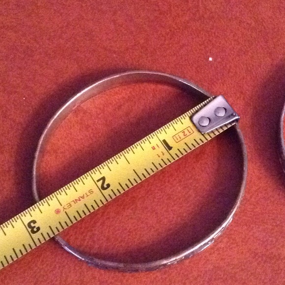 VINTAGE SOLID STERLING SILVER BRACELETS (2) - Picture 6 of 7